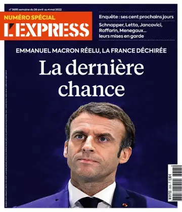 L’Express N°3695 Du 26 Avril 2022