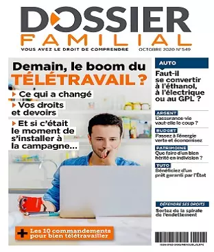 Dossier Familial N°549 – Octobre 2020