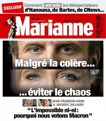 Marianne N°1310 Du 21 au 26 Avril 2022