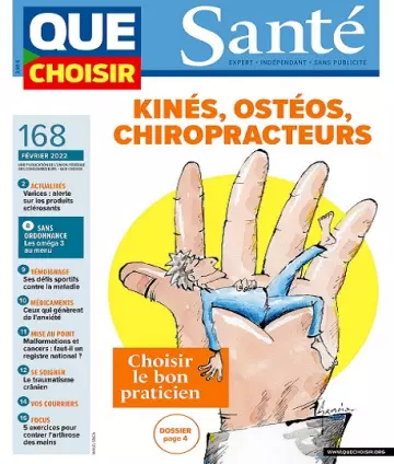 Que Choisir Santé N°168 – Février 2022