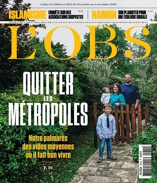 L’Obs N°2922 Du 29 Octobre 2020