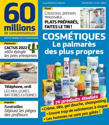 60 Millions De Consommateurs N°587 – Janvier 2023