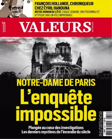 Valeurs Actuelles N°4317 Du 22 Août 2019