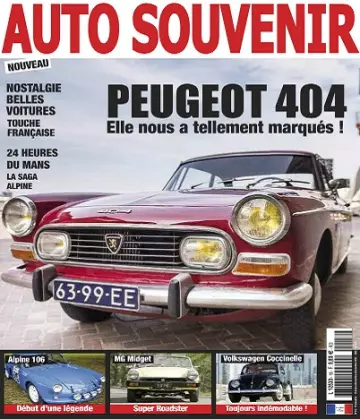 Auto Souvenir N°18 – Octobre-Décembre 2021