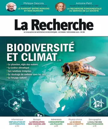 La Recherche N°567 – Octobre-Décembre 2021