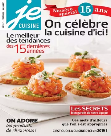 Je Cuisine – Avril 2019