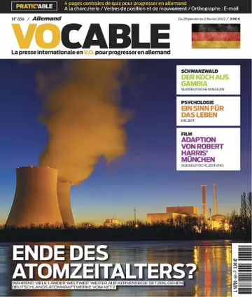 Vocable Allemand N°856 Du 20 Janvier 2022