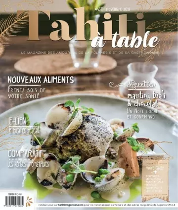 Tahiti à Table N°21 – Novembre 2021