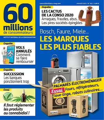 60 Millions De Consommateurs N°565 – Janvier 2021