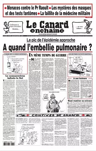 Le canard enchaîné N° 5185 du Mercredi 25 mars 2020 - Journaux