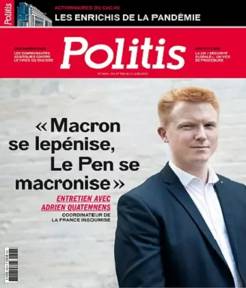 Politis N°1655 Du 27 Mai 2021