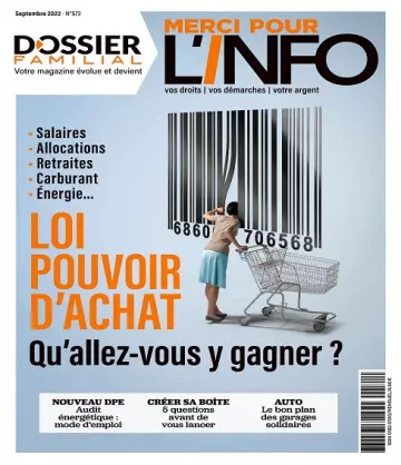 Dossier Familial N°572 – Septembre 2022