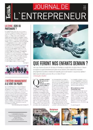 Trends Tendances - Journal de L’Entrepreneur - Octobre 2019