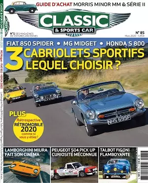 Classic et Sports Car N°85 – Mars 2020