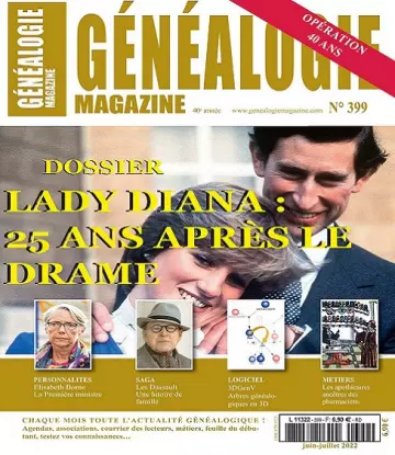 Généalogie N°399 – Juin-Juillet 2022