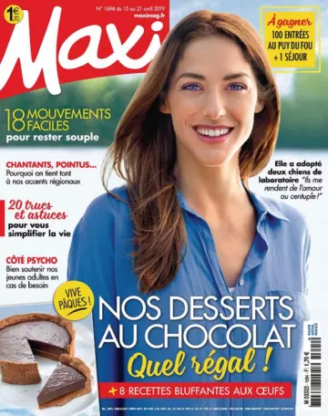 Maxi N°1694 Du 15 au 21 Avril 2019