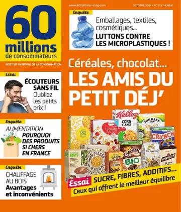 60 Millions De Consommateurs N°573 – Octobre 2021