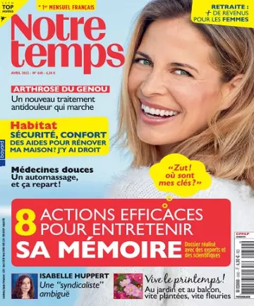 Notre Temps N°640 – Avril 2023