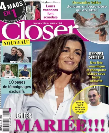 Closer N°741 Du 23 Août 2019