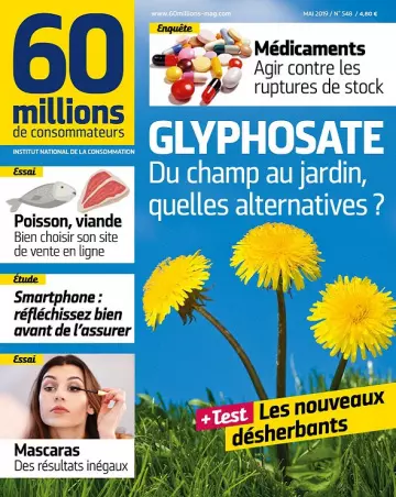 60 Millions De Consommateurs N°548 – Mai 2019