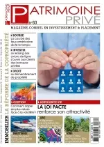 Patrimoine Privé N°63 – Juin-Août 2018