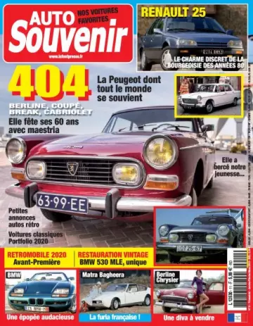 Auto Souvenir - Janvier-Mars 2020