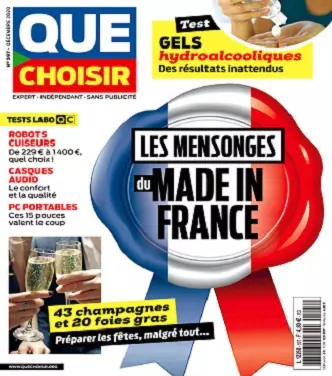 Que Choisir N°597 – Décembre 2020