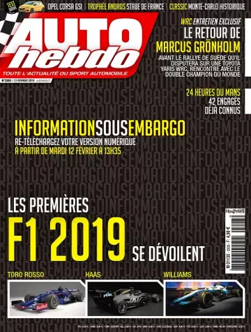 Auto Hebdo N°2203 Du 13 Février 2019