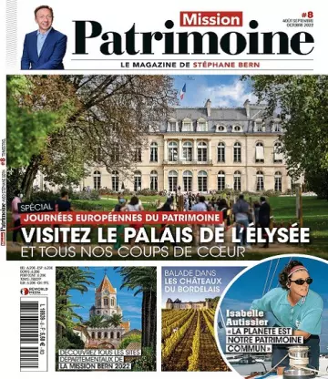 Mission Patrimoine N°8 – Août-Octobre 2022