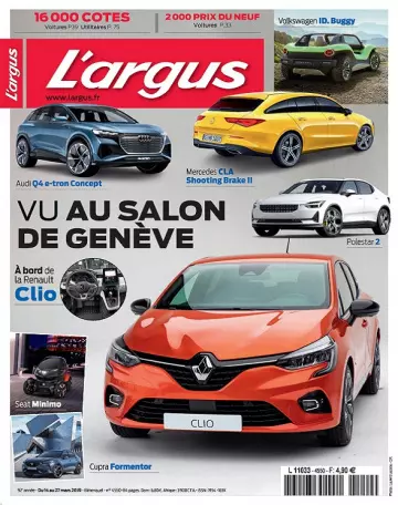 L’Argus N°4550 Du 14 mars 2019