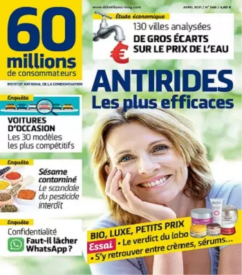 60 Millions De Consommateurs N°568 – Avril 2021