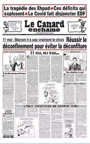 Le canard enchaîné N° 5188 du Mercredi 15 avril 2020 - Journaux