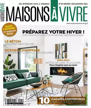 Maisons à Vivre N°45 – Novembre 2021-Janvier 2022